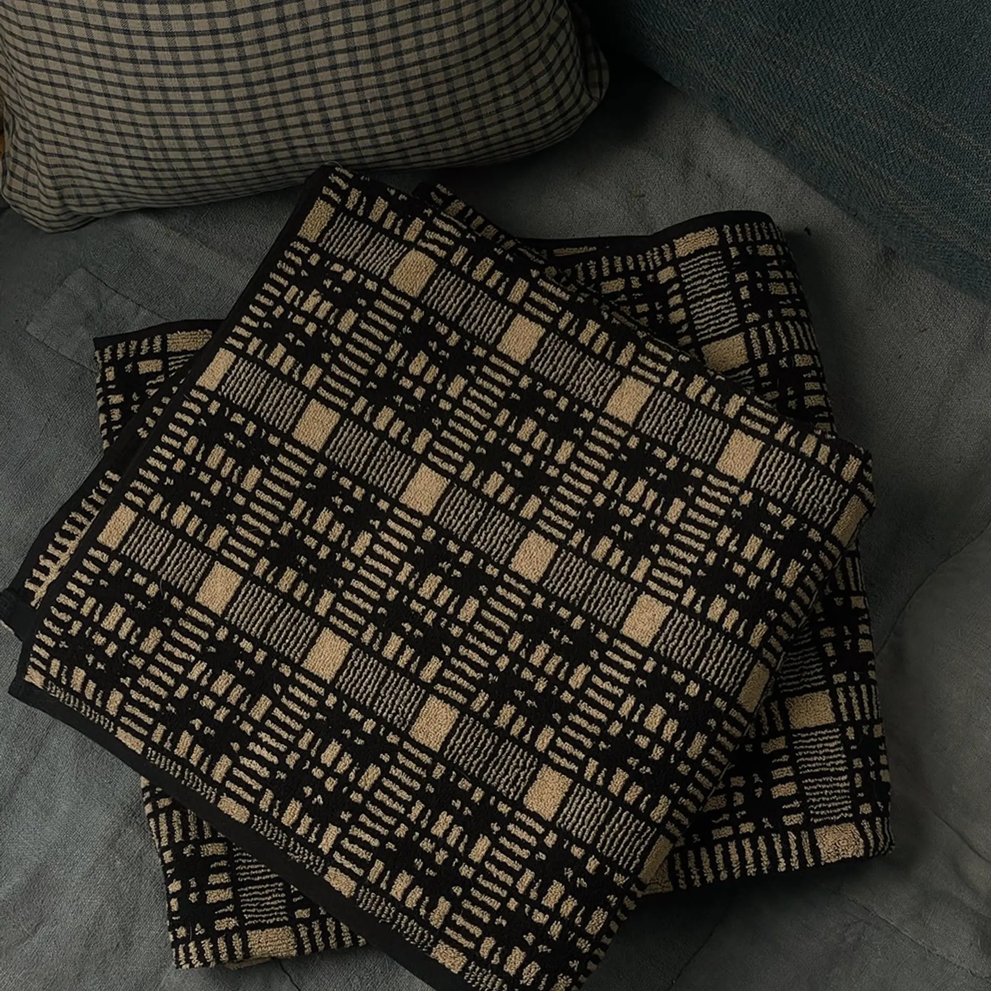 Autumn Sonata reimagines antique prints and textiles through archival research, creating heirloom-quality table linen and organic towelling. Available at Handcrafted Modern