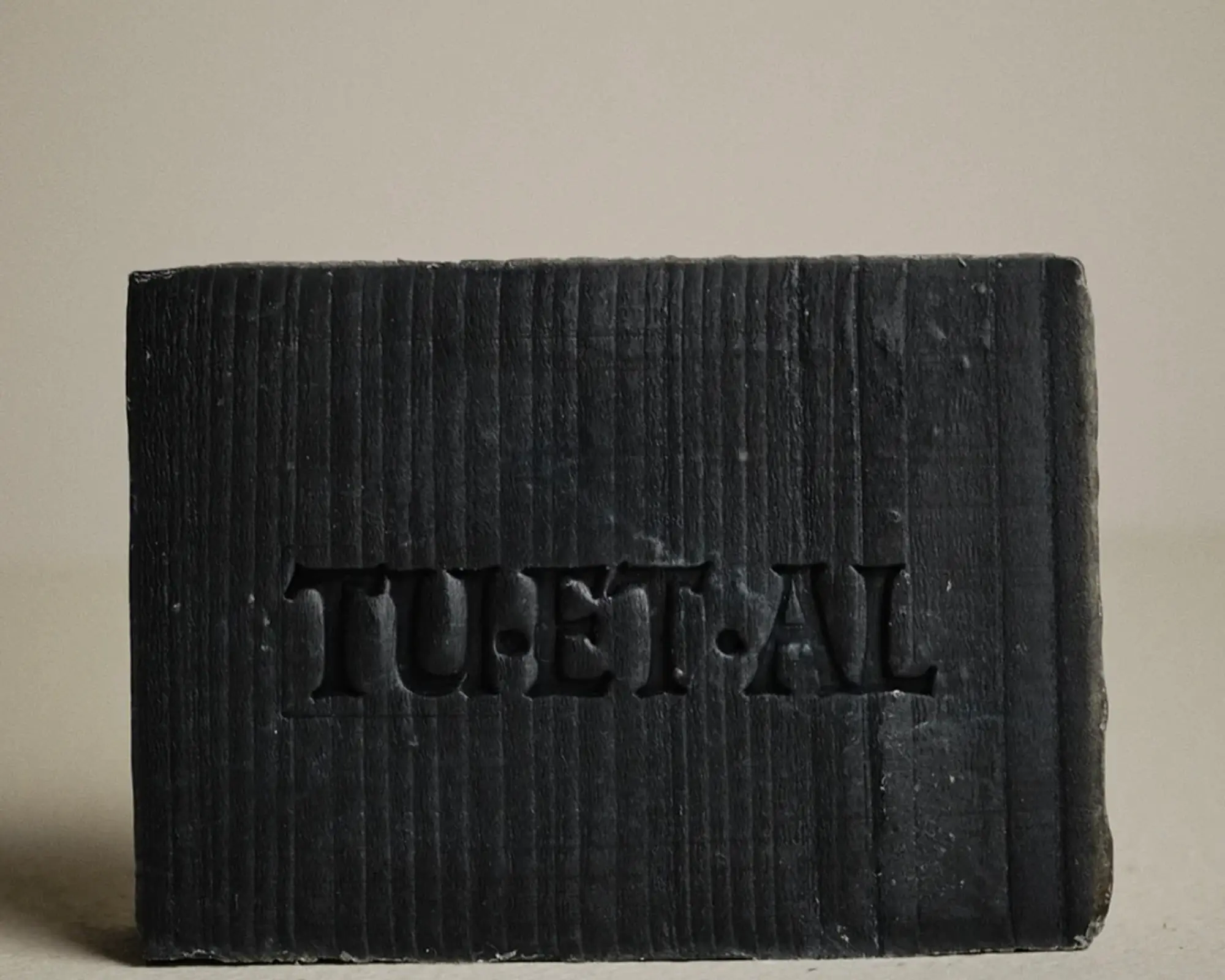 bar of black soap