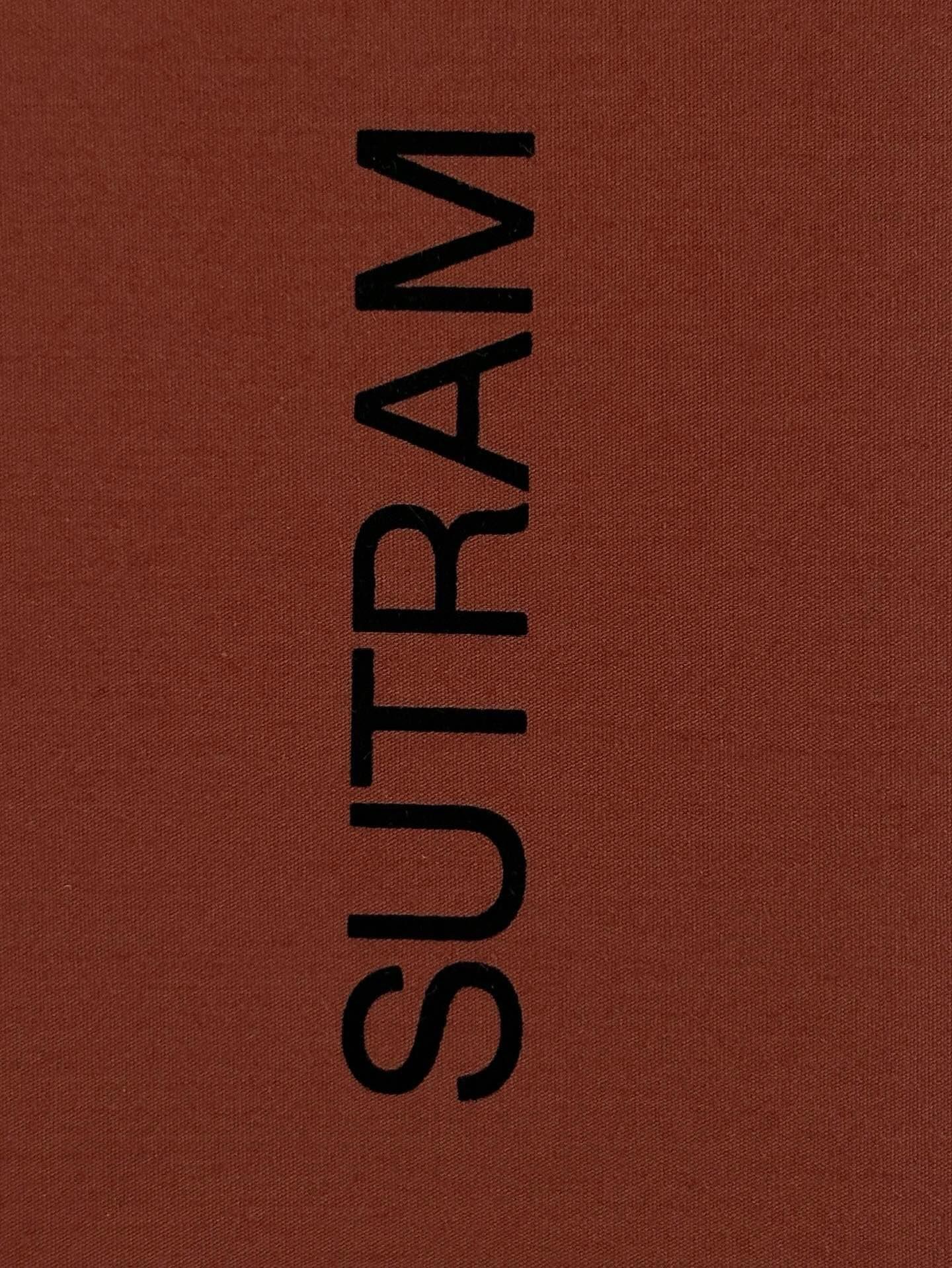 Sutram Logo in Maroon and Black 