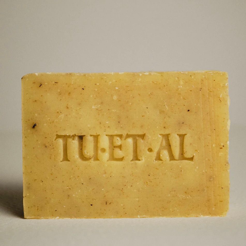 Bar of yellow meadow soap