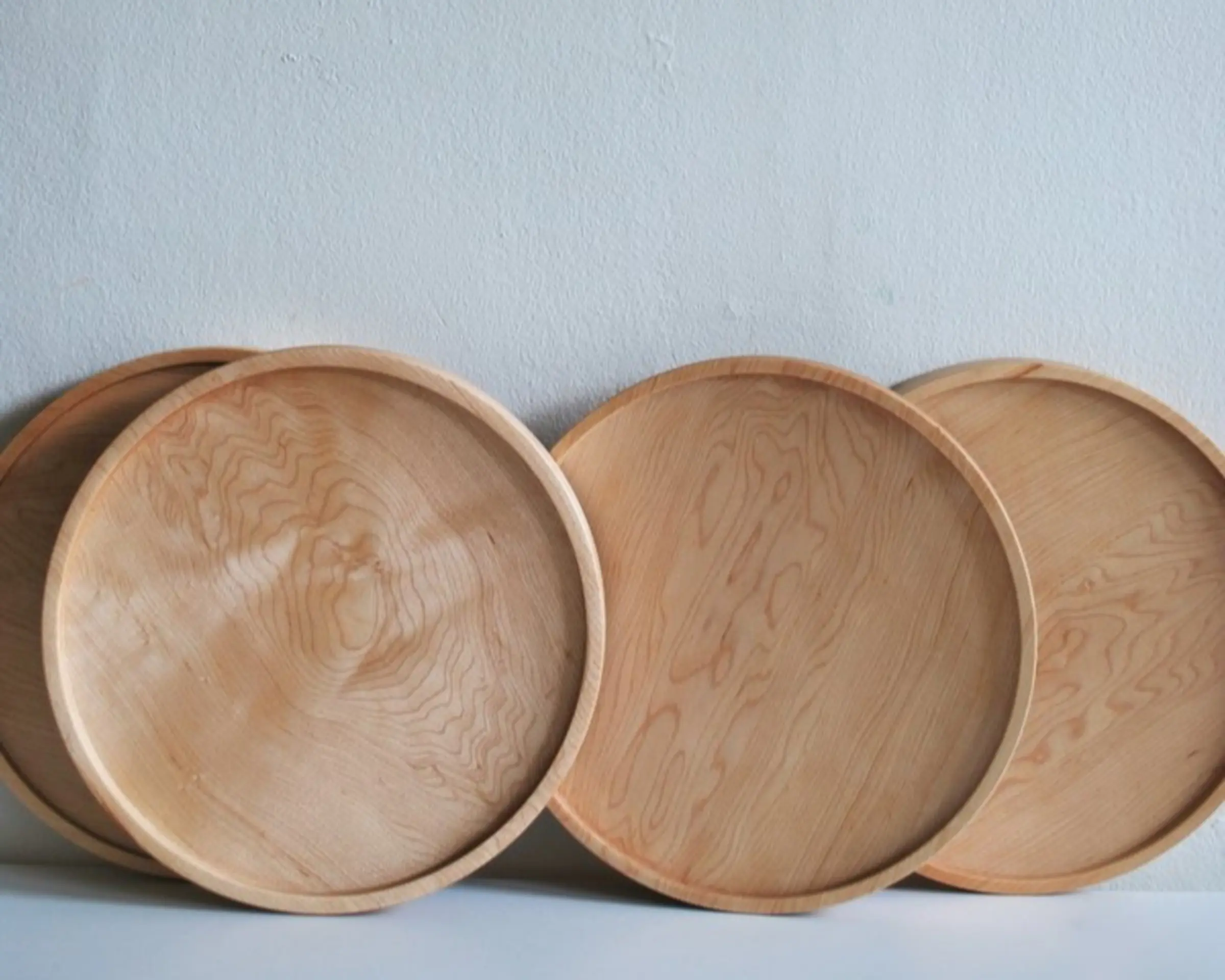 wooden plates
