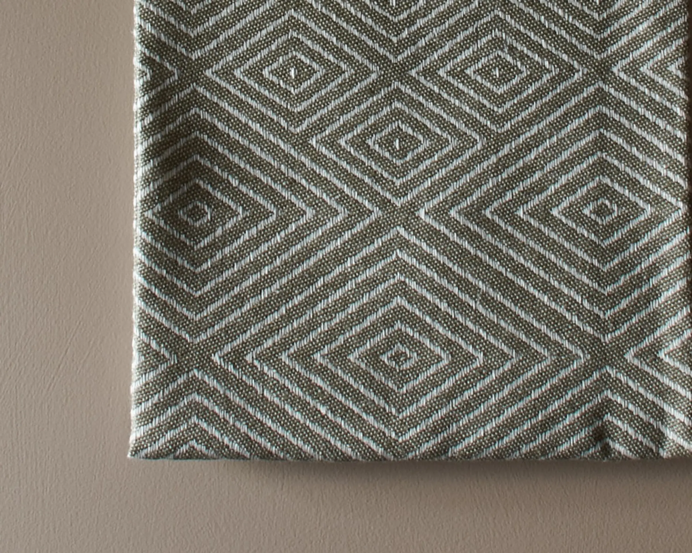 close up of linen tea towel