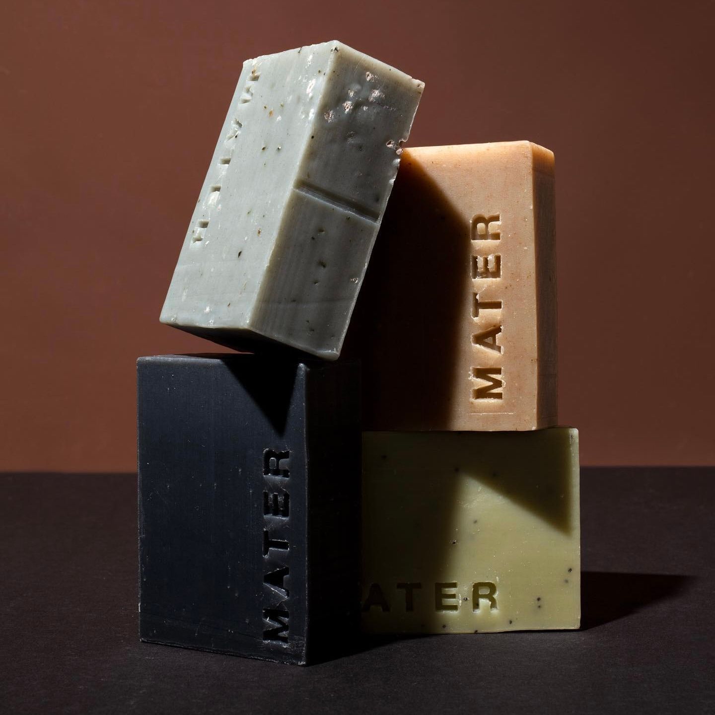 Mater soap bars stacked 