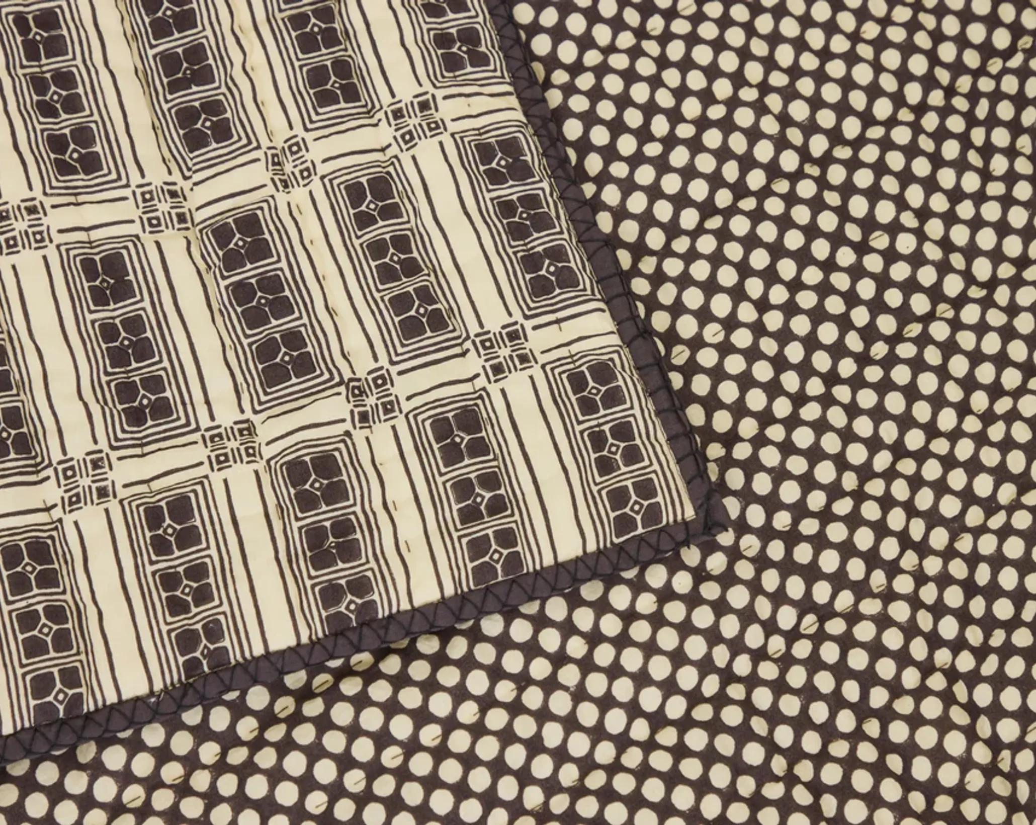 Vesuvius twin quilt close up detail