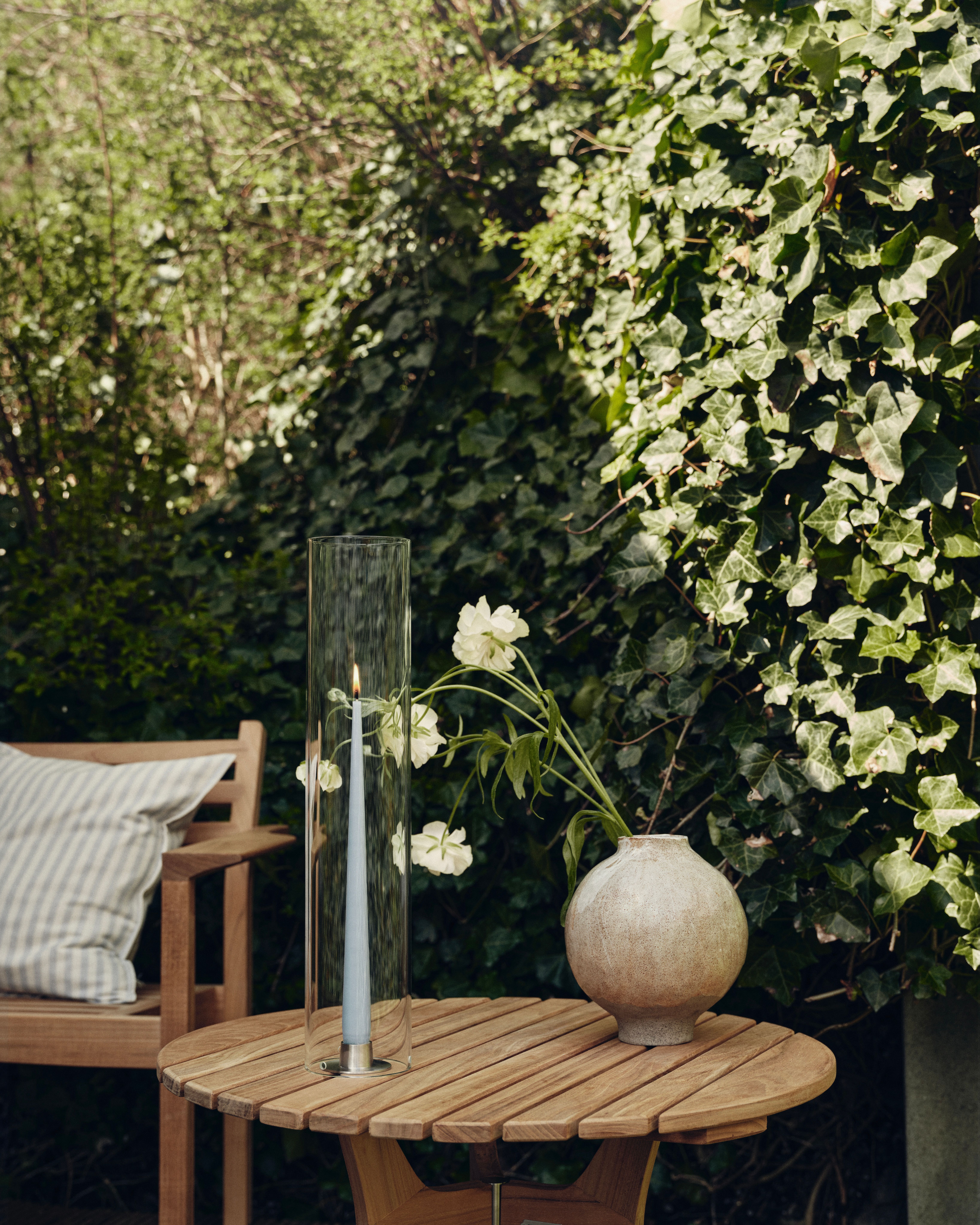ester&erik candles in situ in an outside setting
