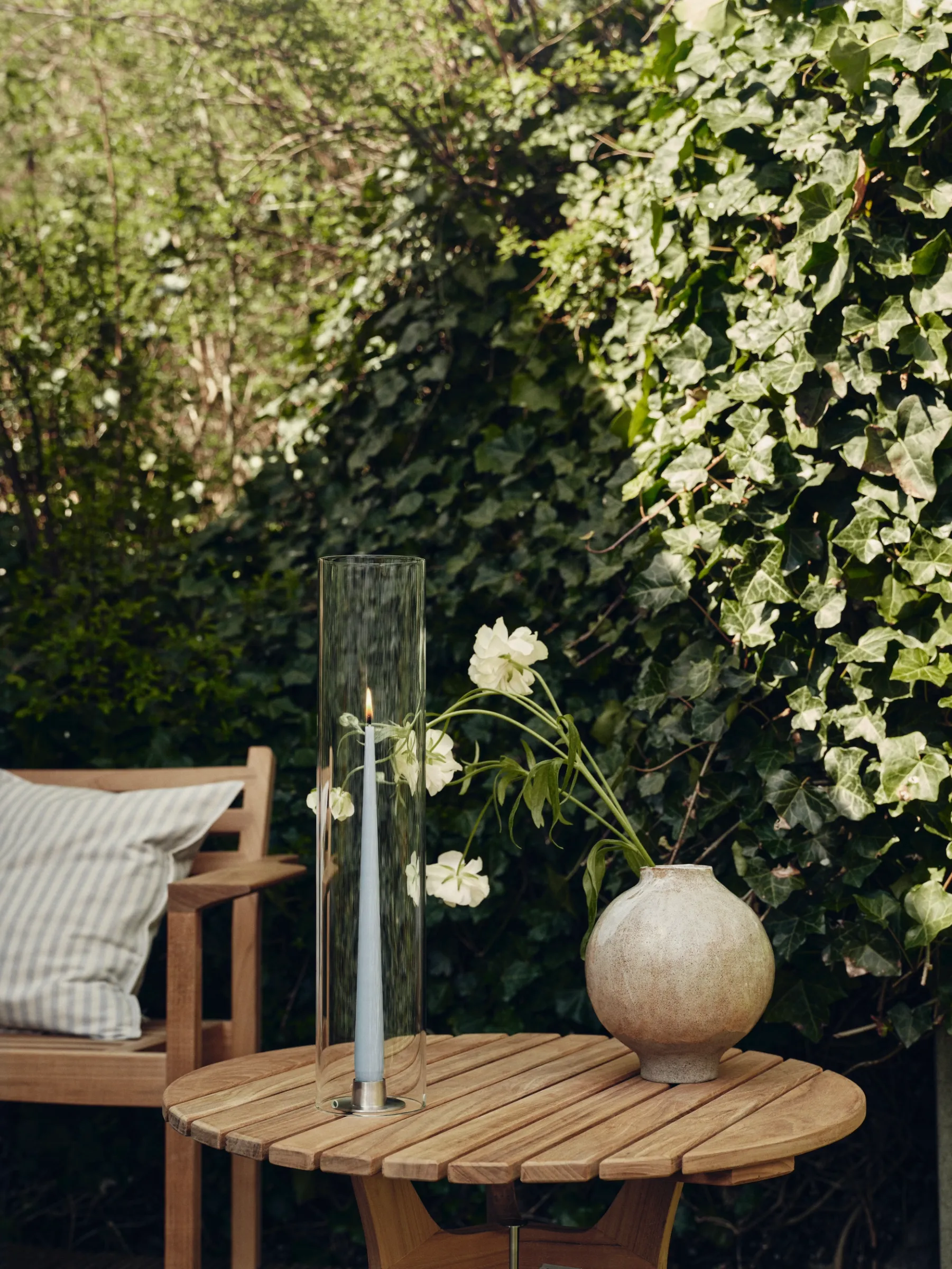 ester&erik candles in situ in an outside setting