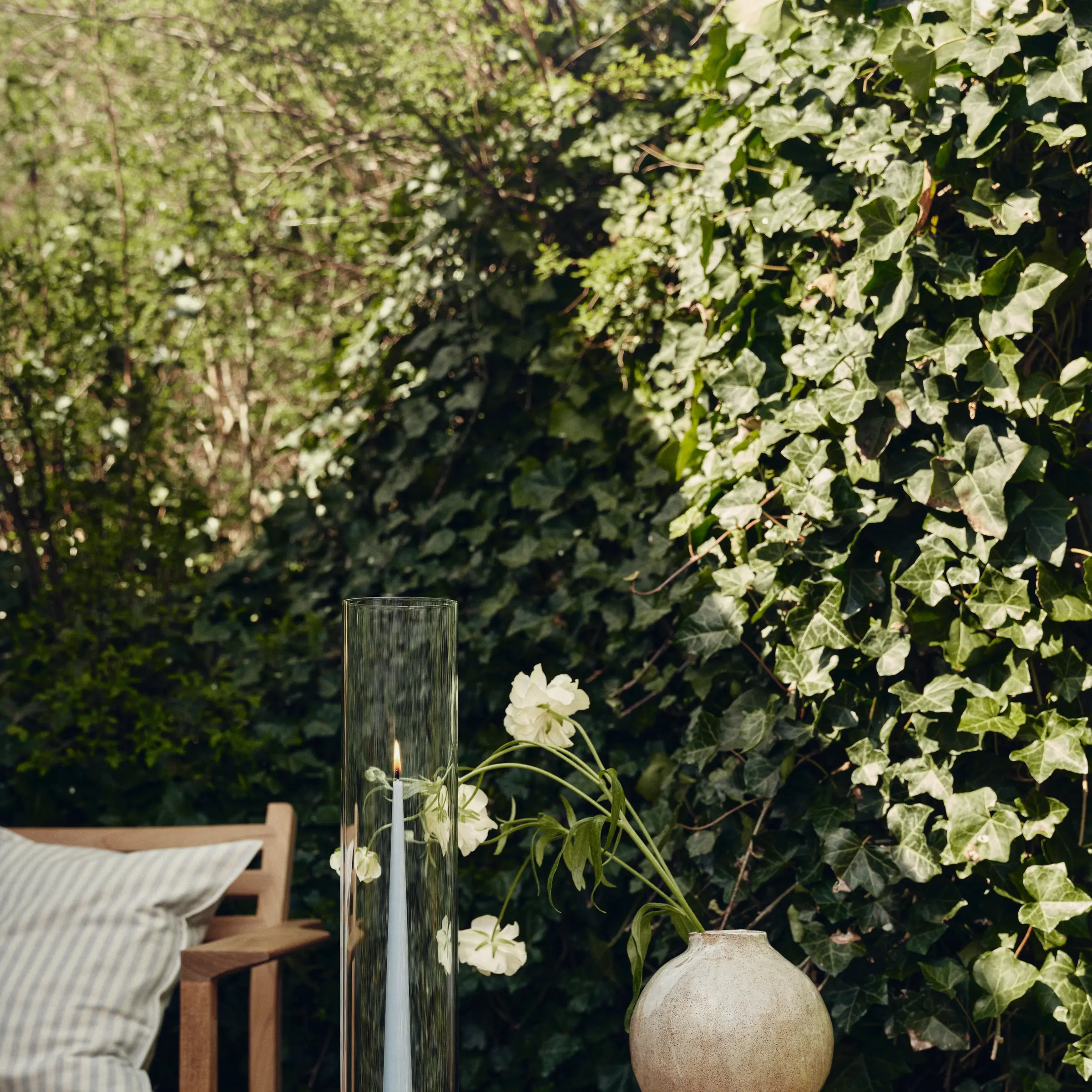 ester&erik candles in situ in an outside setting