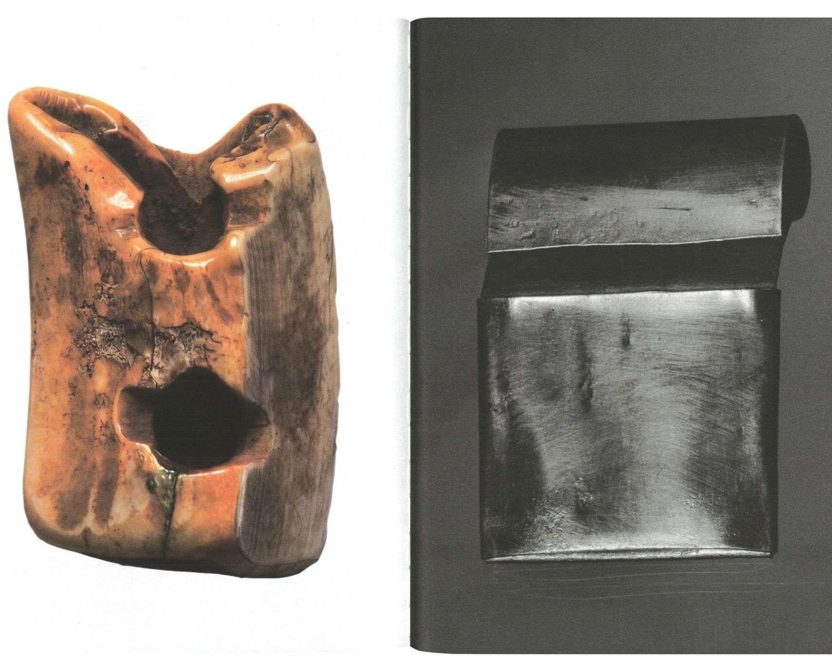 An image of two vintage whistles the left a wooden one and the right a metal from Tools magazine new issue To blow