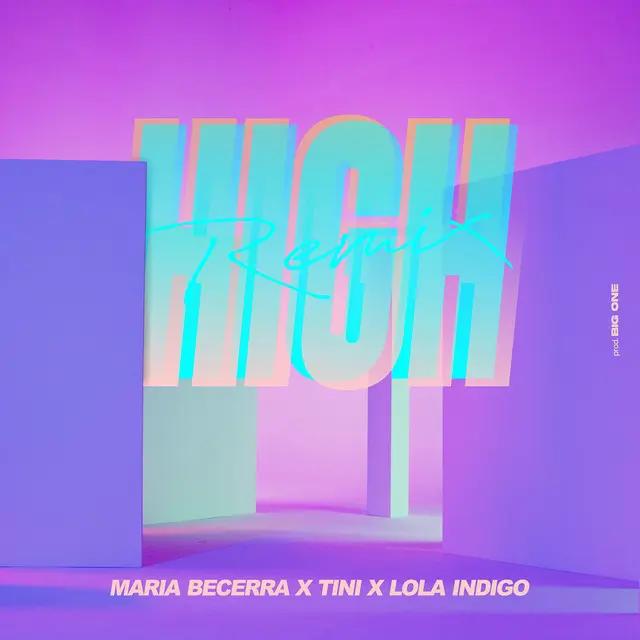 Portada de 'High Remix', canción de María Becerra