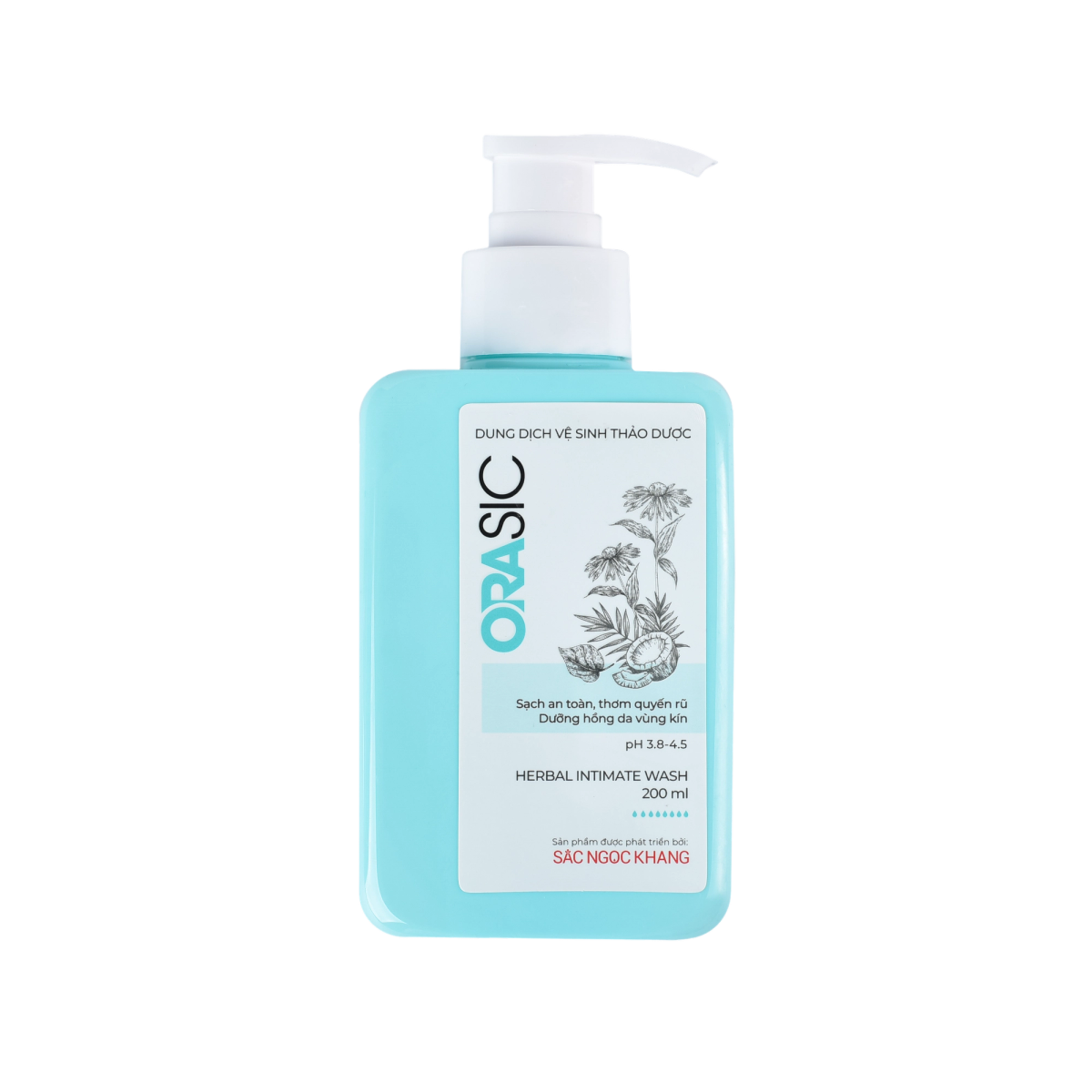 Dung Dịch Vệ Sinh Thảo Dược Orasic Dưỡng Hồng 200ml
