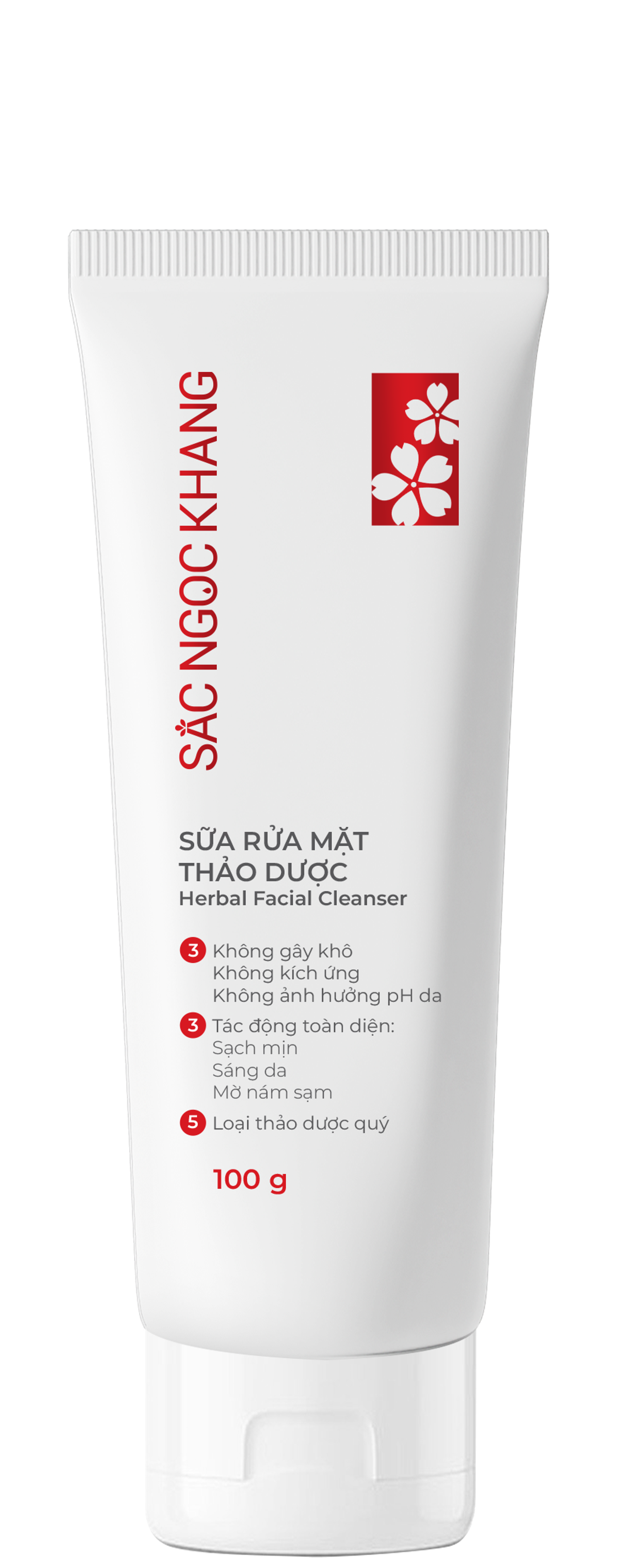 Sữa Rửa Mặt Thảo Dược Dịu Nhẹ Sắc Ngọc Khang