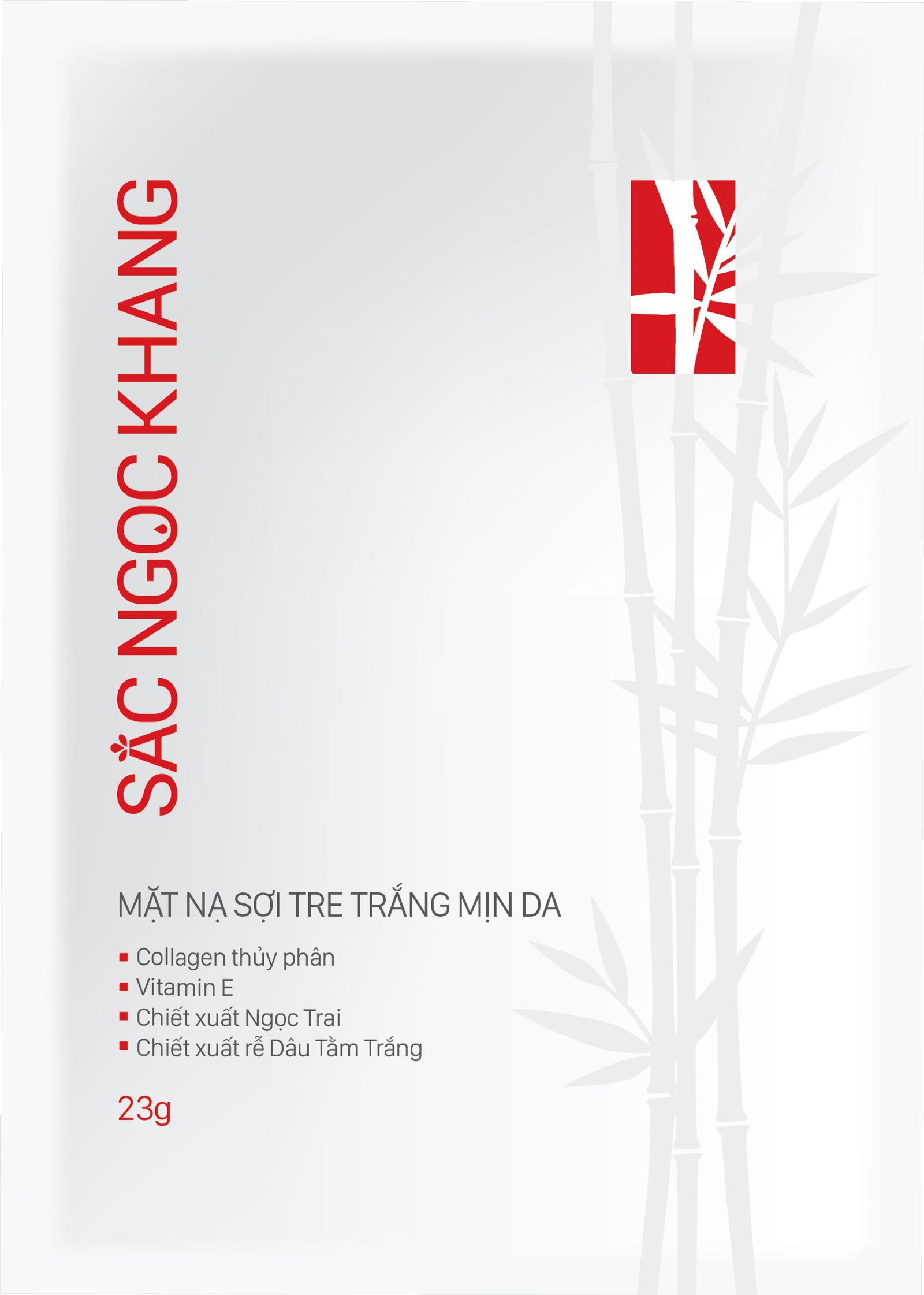 Mặt Nạ Sợi Tre Collagen Sắc Ngọc Khang 23g