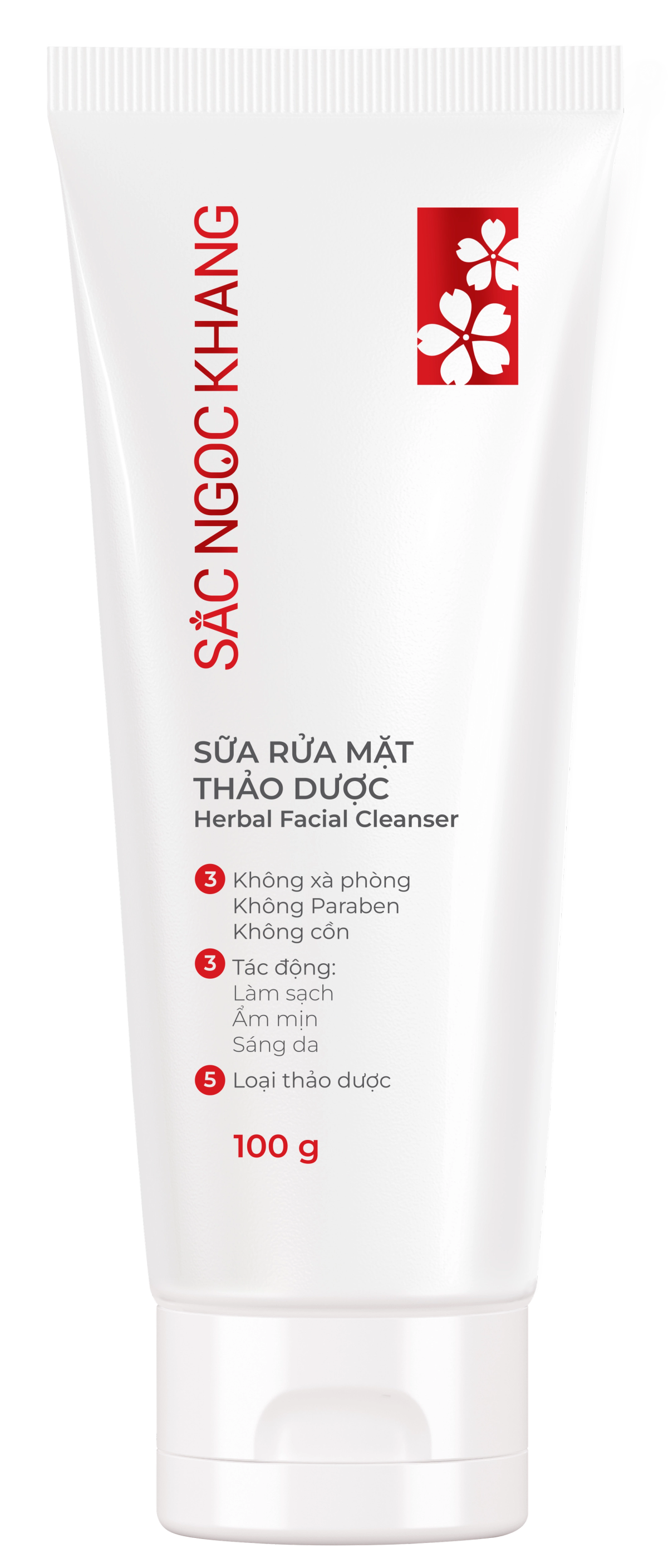 Sữa Rửa Mặt Thảo Dược Dịu Nhẹ Sắc Ngọc Khang