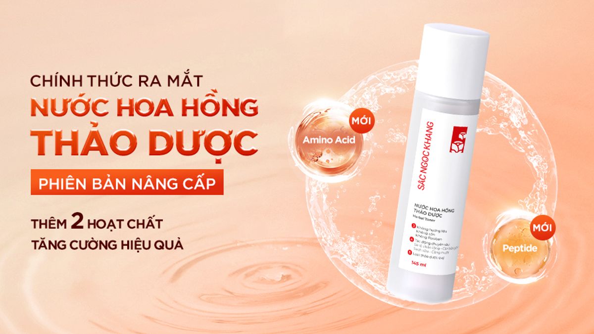 Ra mắt nước hoa hồng thảo dược phiên bản nâng cấp