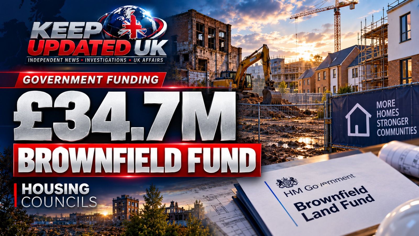 Government brownfield funding is available to help English councils prepare land for housing development.