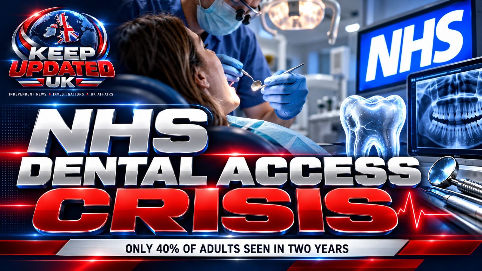 Empty dental surgery representing access to NHS dentistry in England