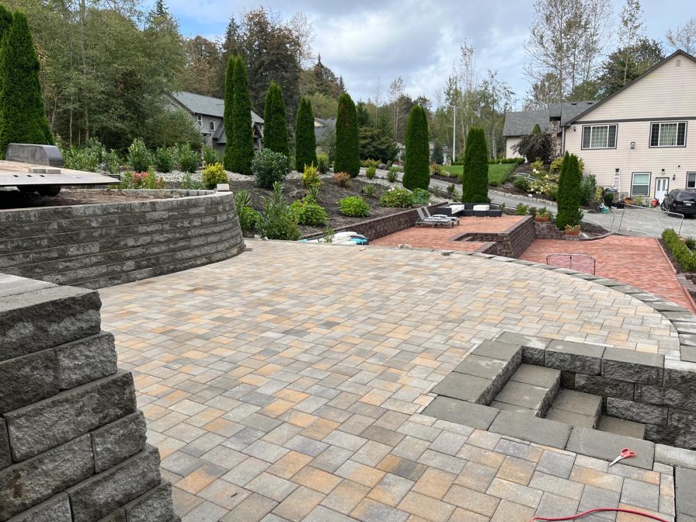 Retaining Block Wall