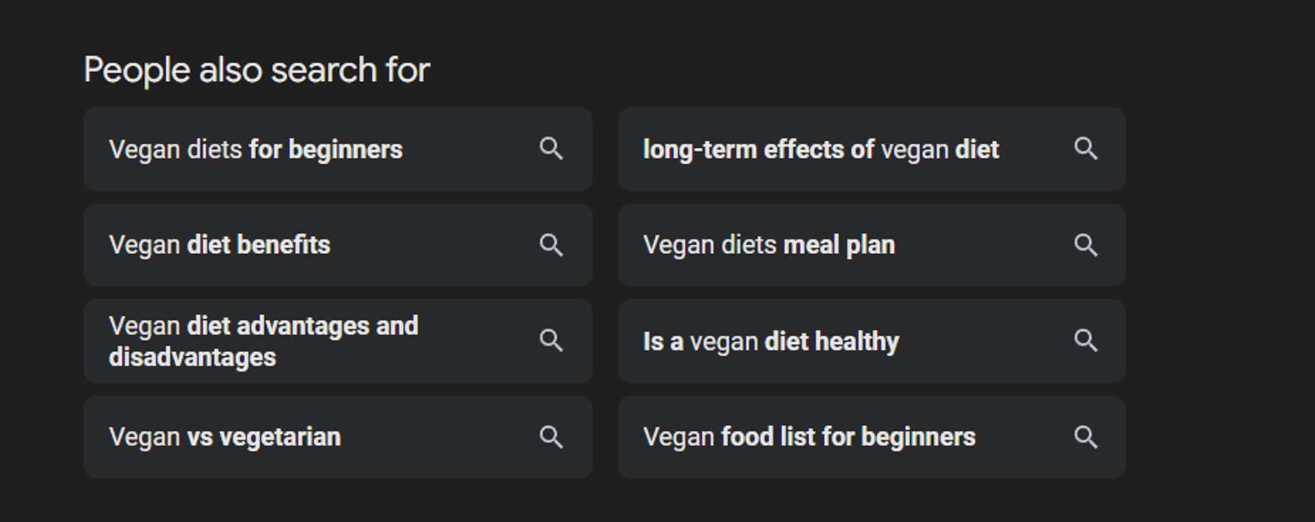 Related Searches is also a good place to look for different related queries.