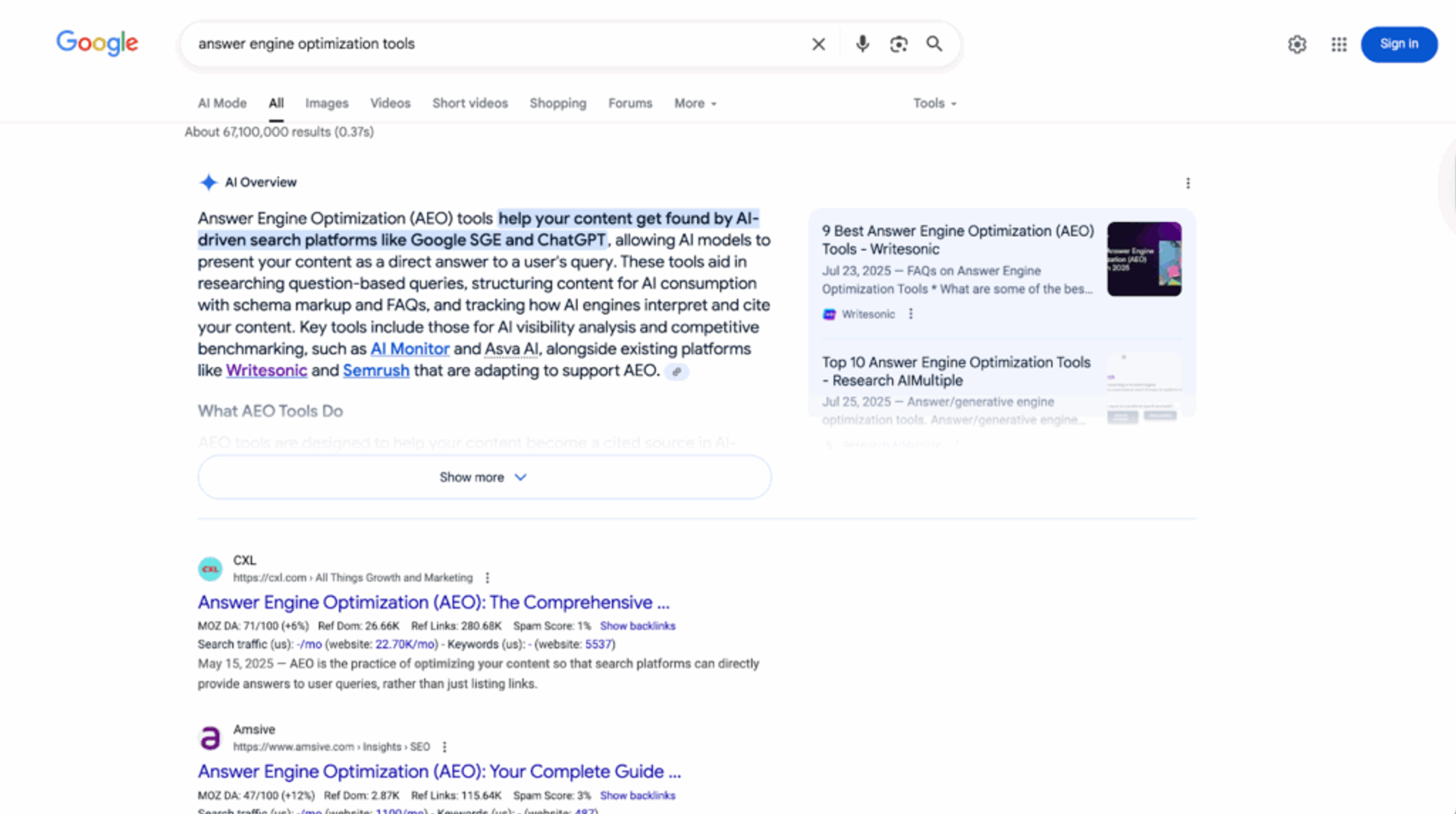 Google Search Results - What is Search Everywhere Optimization