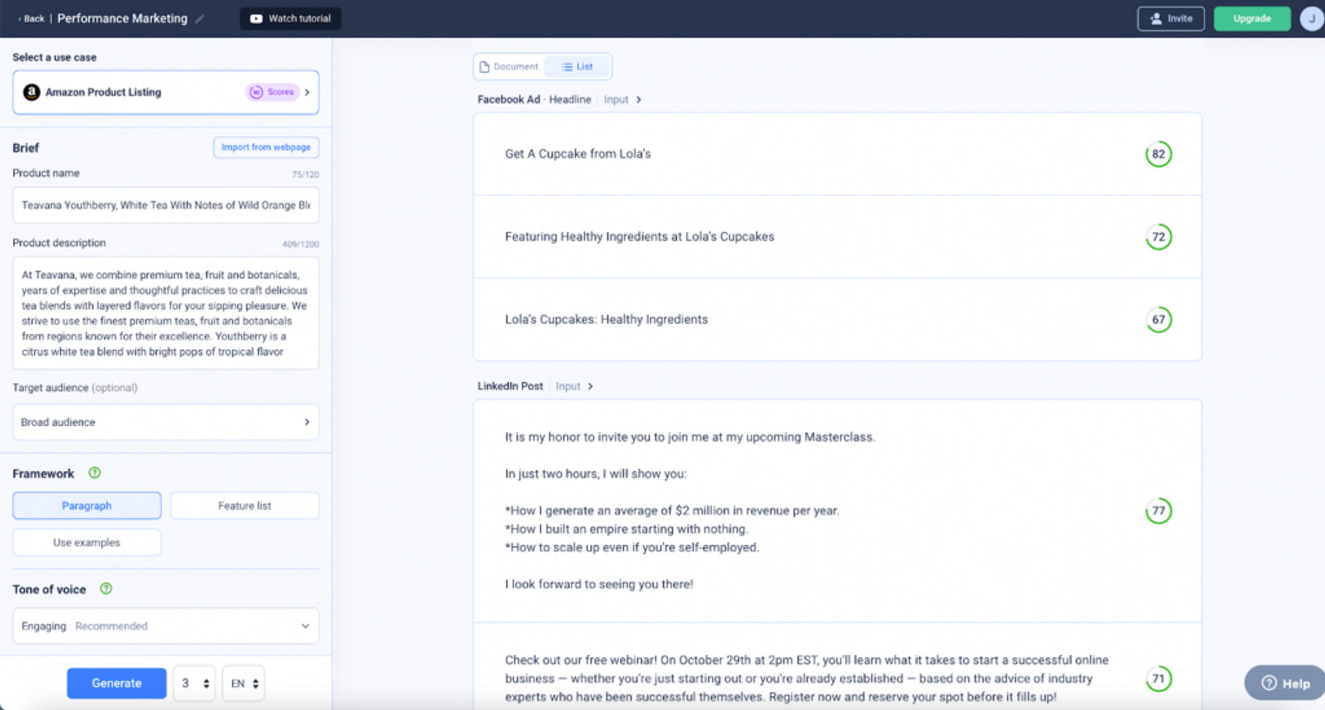 Jasper AI alternatives - Anyword