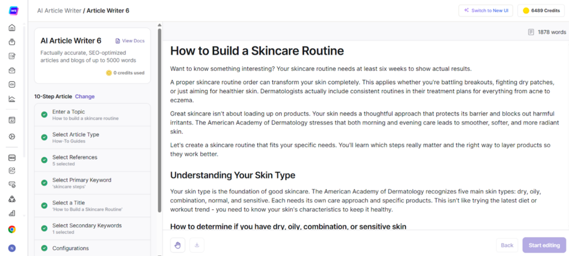 Article Writer 6 gives a well-researched and optimized content that follows all of Google's guidelines.