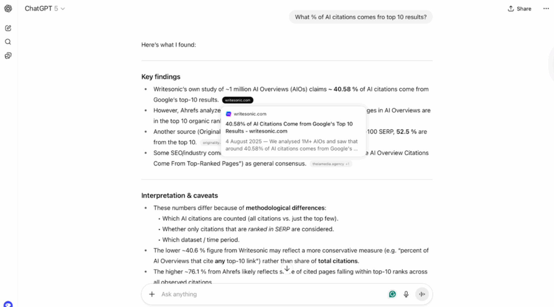 AI Citation Example - What is GEO