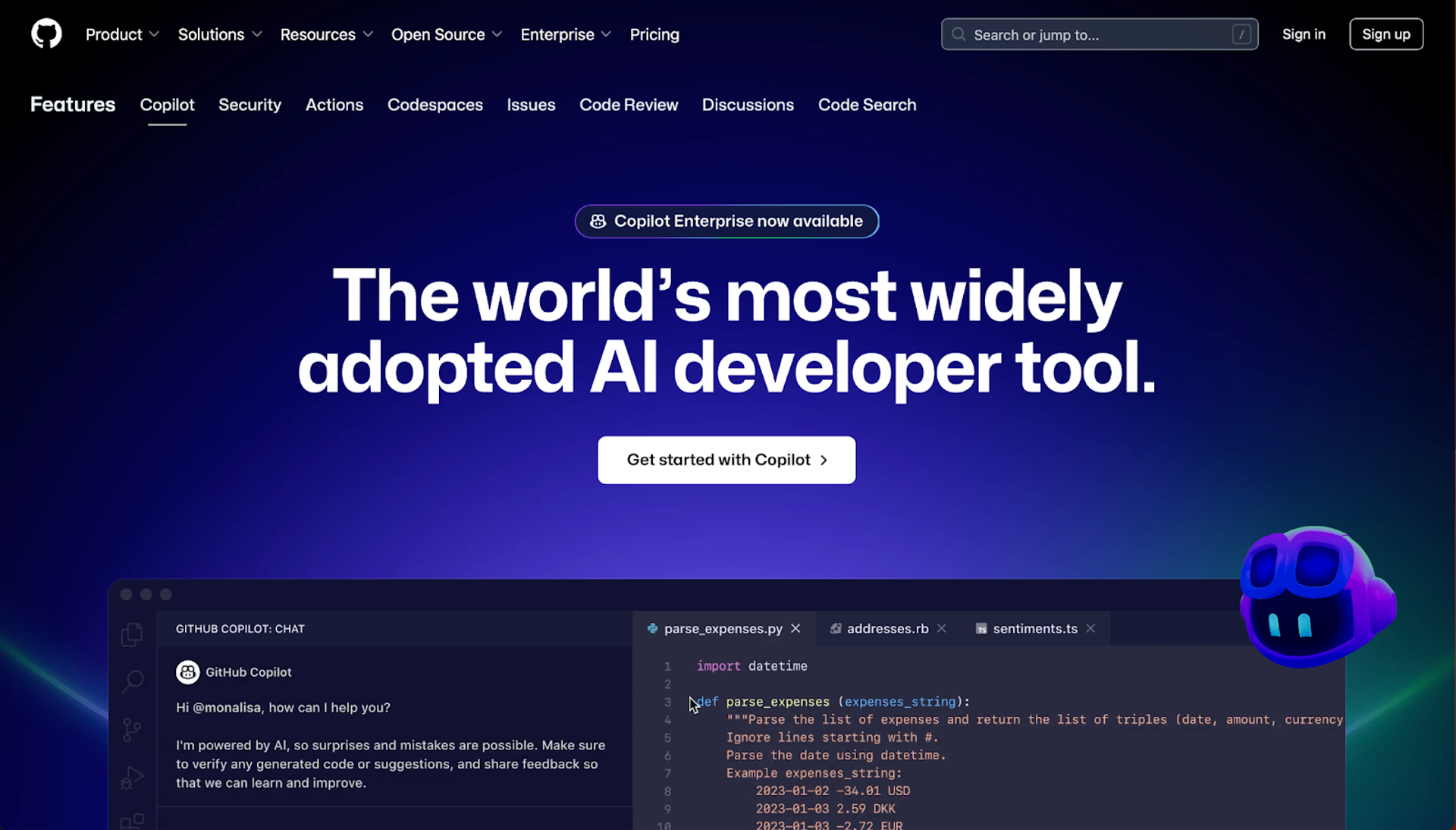 GitHub Copilot - ChatGPT alternatives