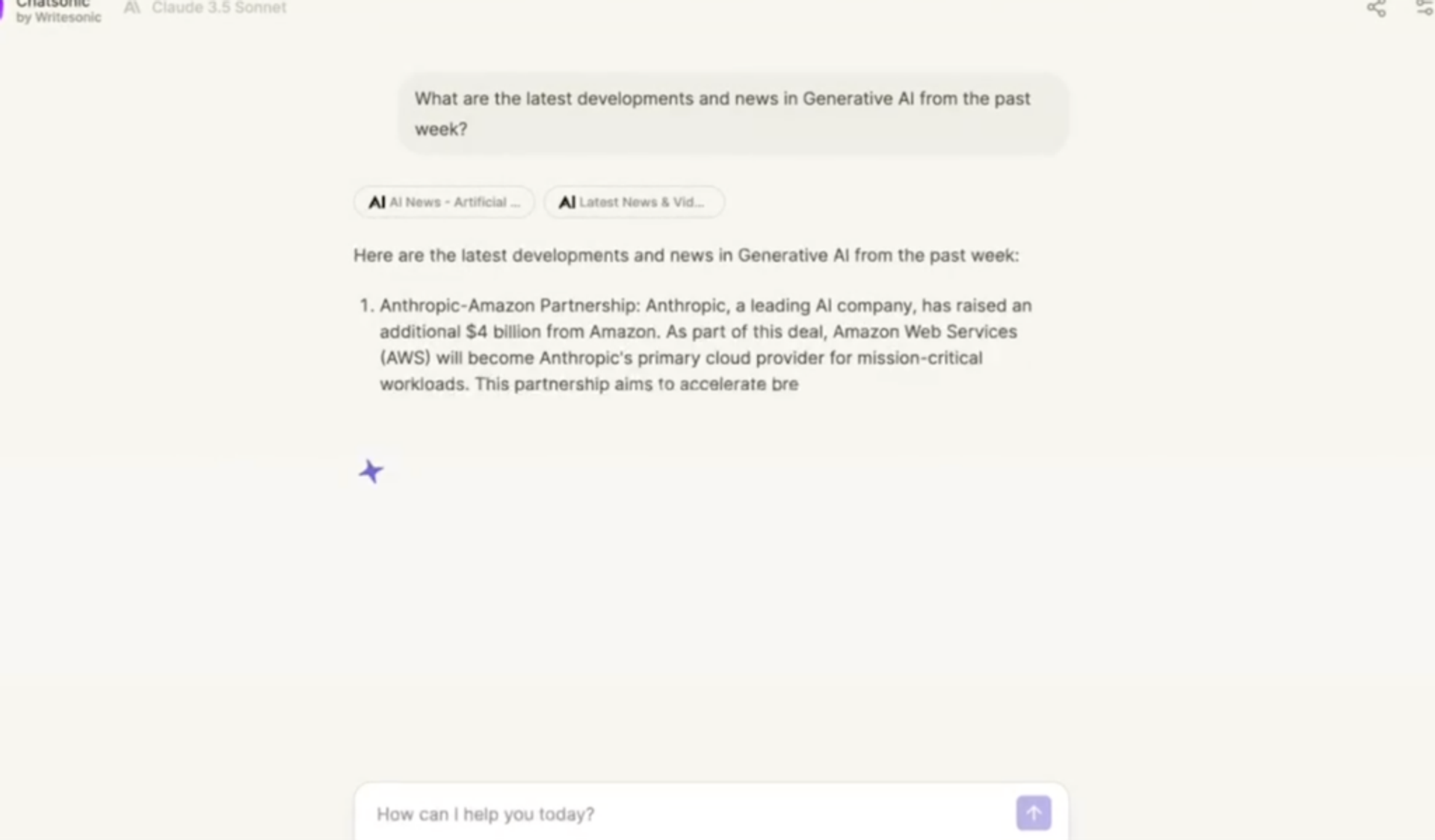 Chatsonic - AI marketing agent