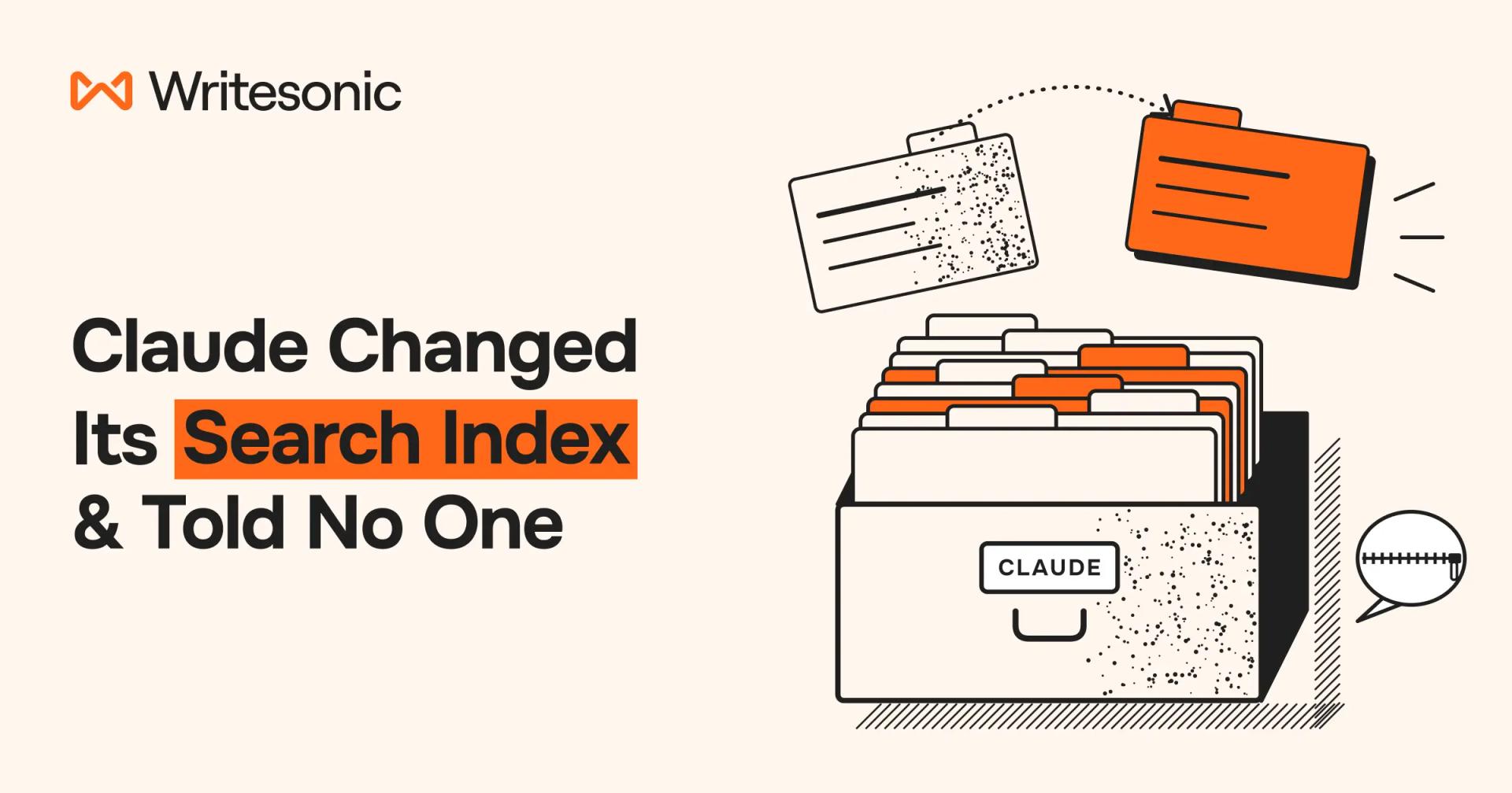 Claude changed its search index