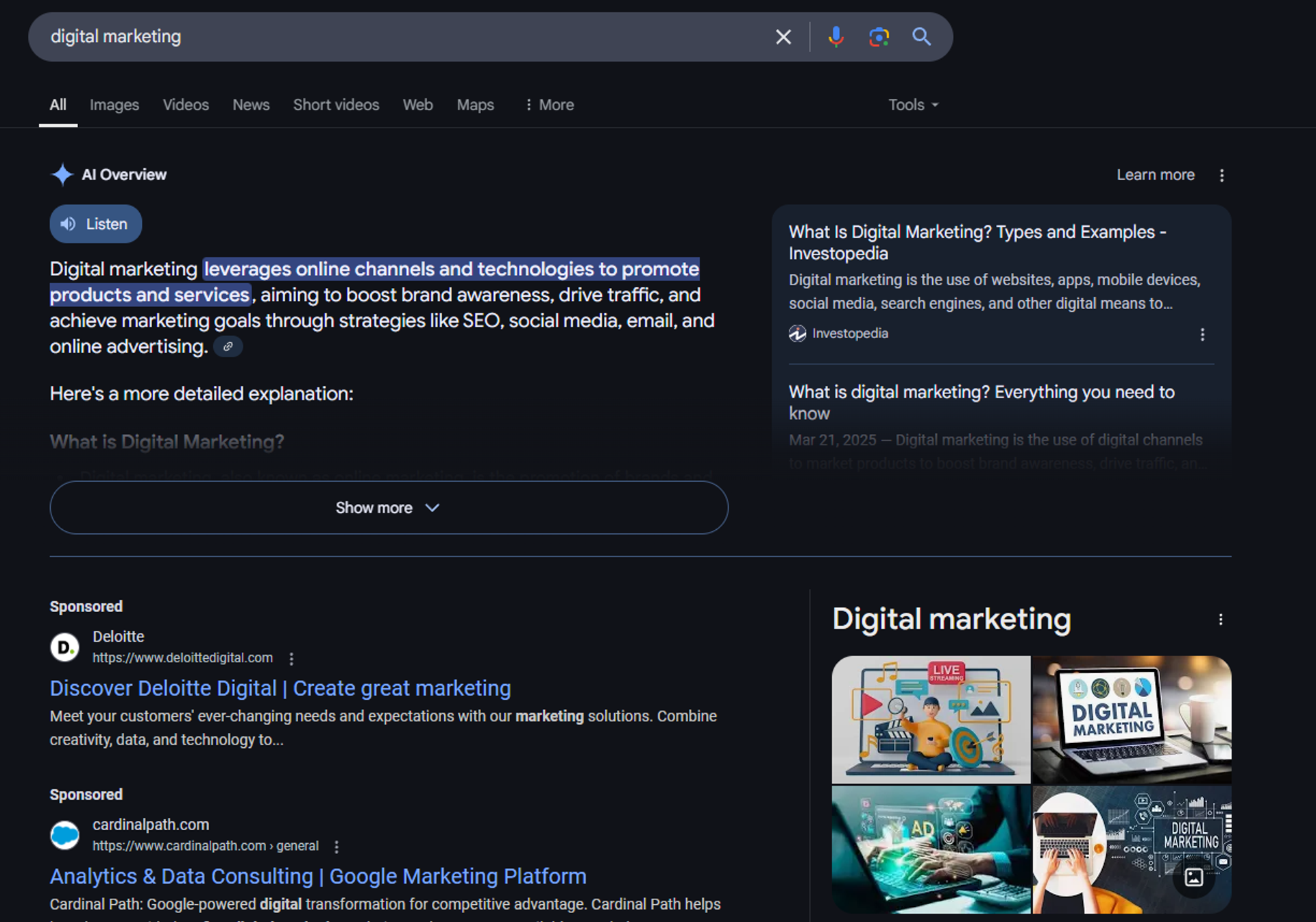 Using Google search results is one method to find SERP features opportunities.
