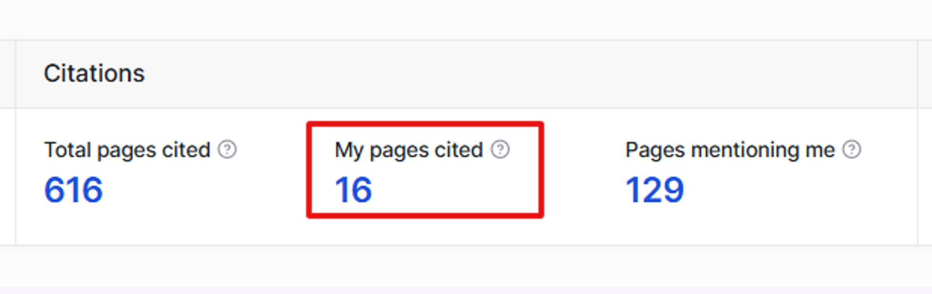 GEO Metrics — Citations