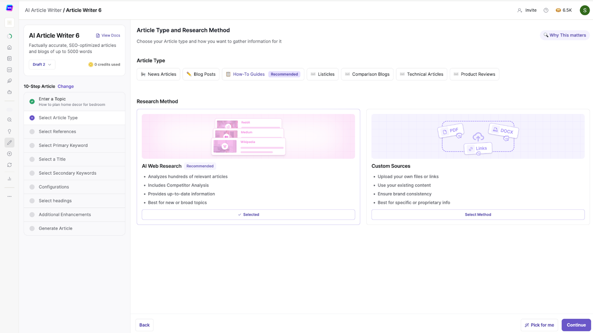 Writesonic AI Article Writer 6