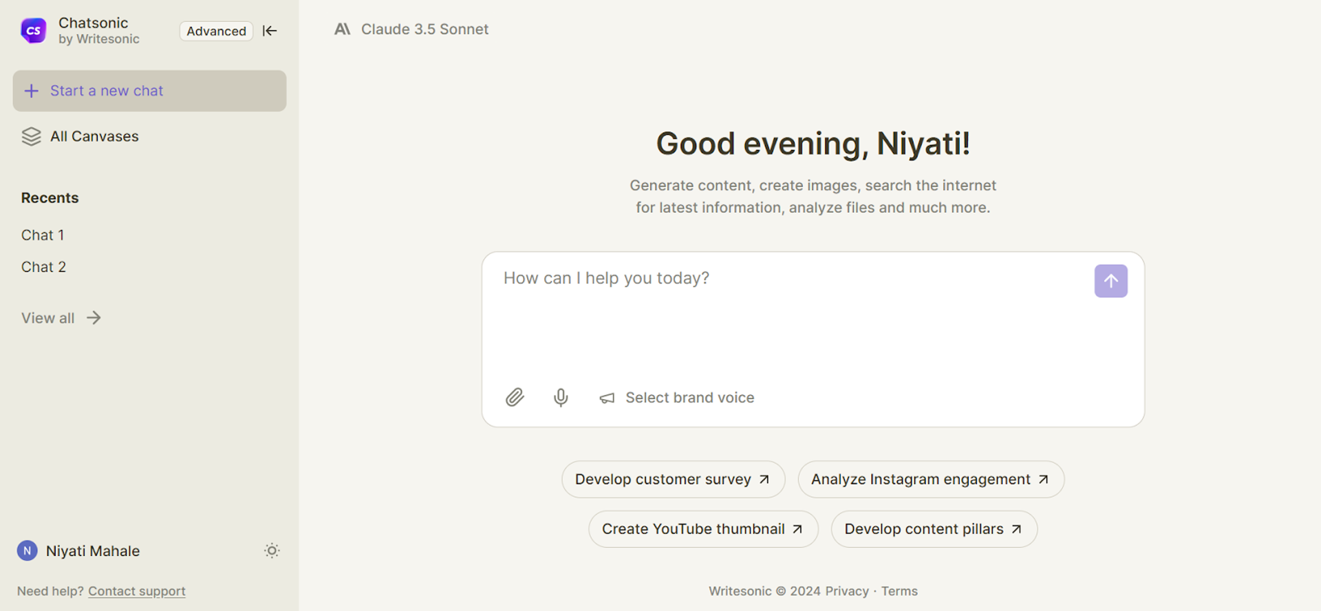Chatsonic is the best alternative when comparing Perplexity vs. ChatGPT.