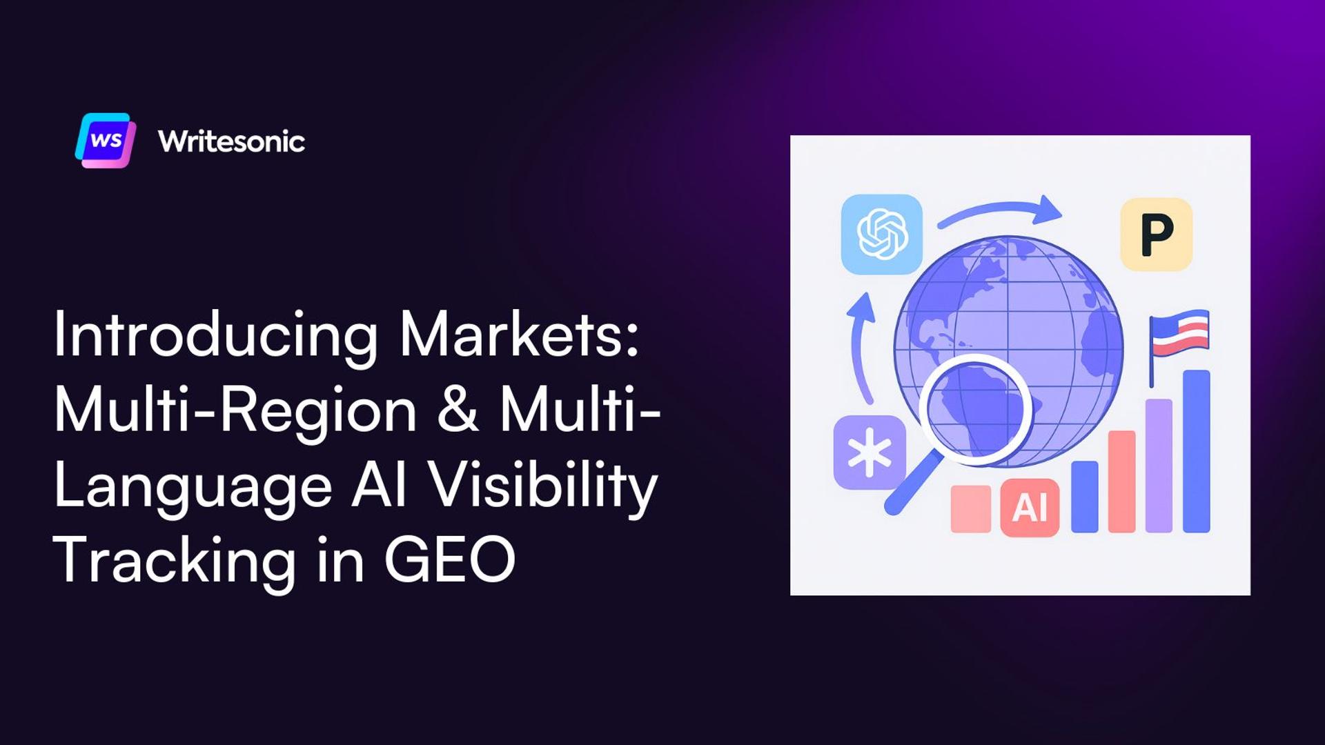 Introducing Markets: Multi-Region and Multi-Language AI Visibility Tracking in GEO