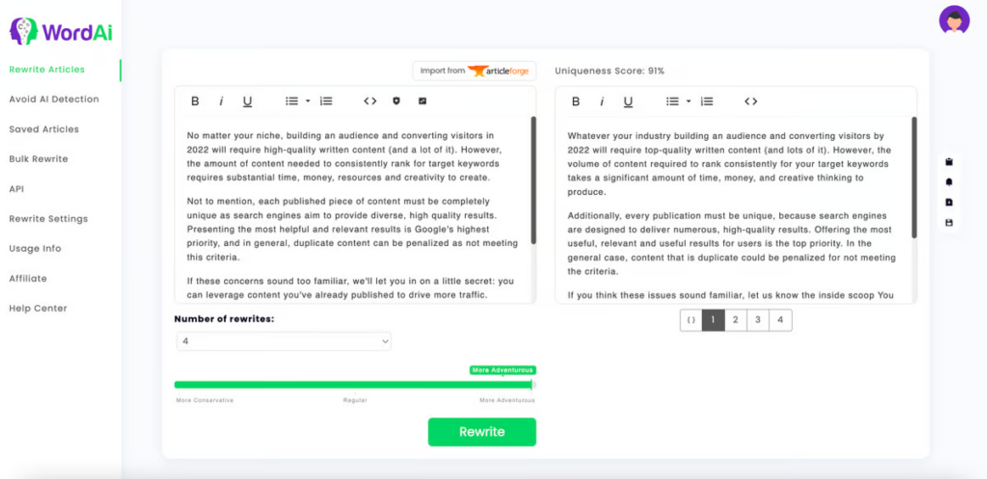 Alternatives to Jasper AI - Word AI