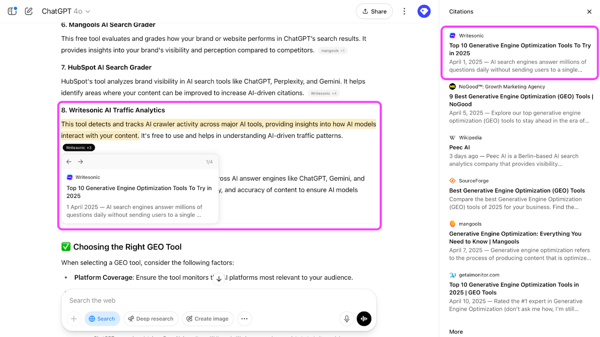 ChatGPT example for LLMO - What is LLM Optimization