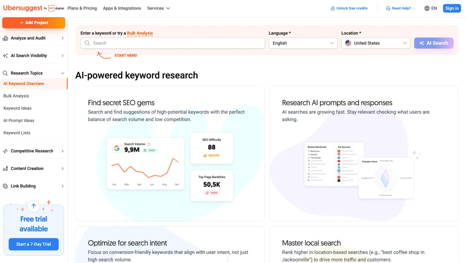 Ubersuggest