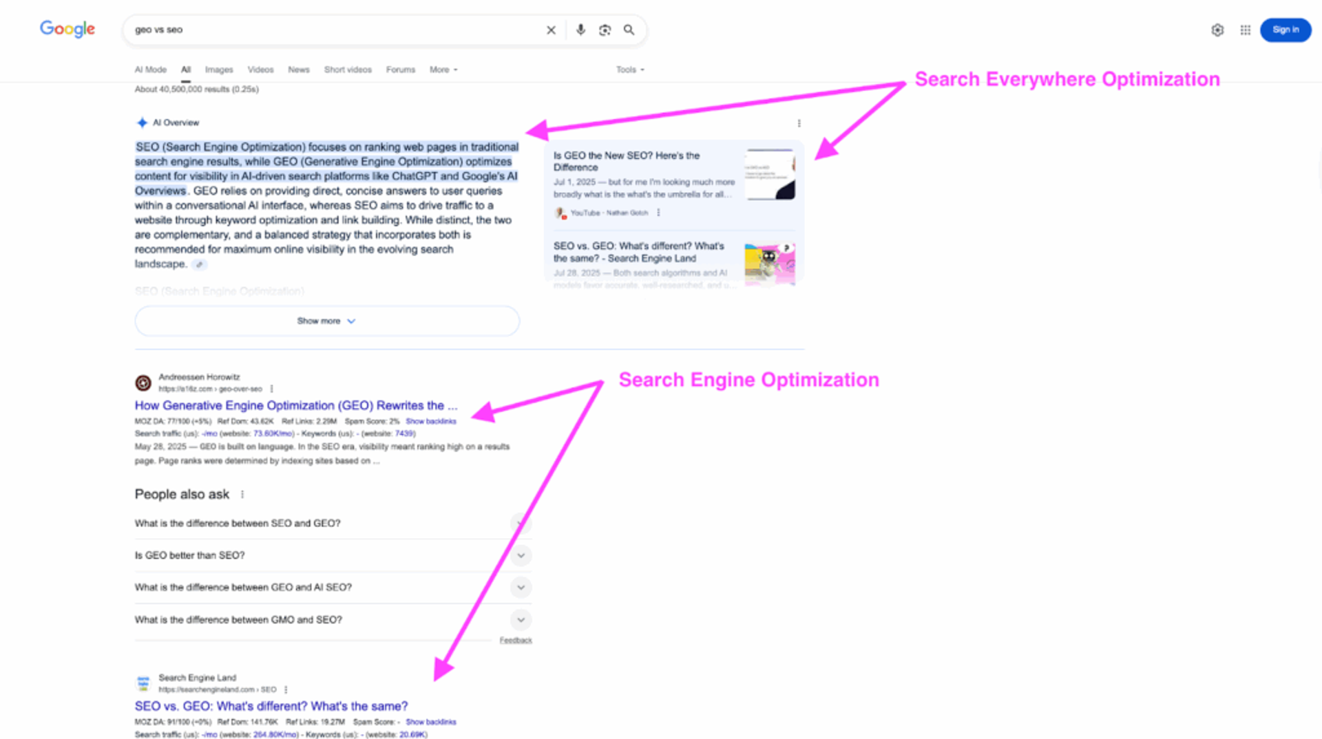 Search Everywhere Optimization Example - What is Search Everywhere Optimization