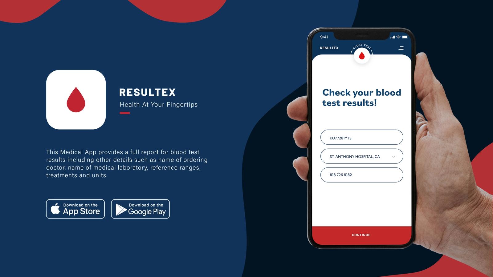 Resultex // Mobile App Blood Test 