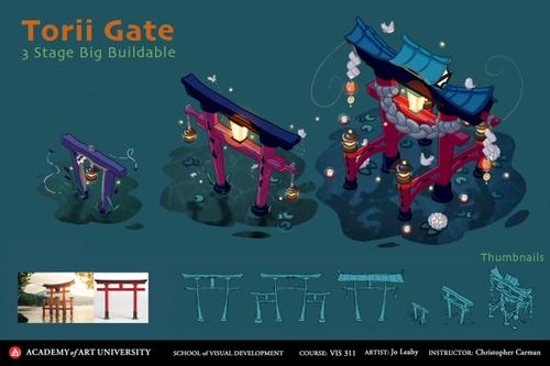 Torii Gate 3 Stage Big Buildable - Flow