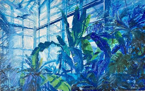 Blue Greenhouse in My Dream