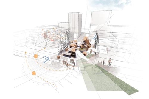 Urban Living Room Concept Diagram