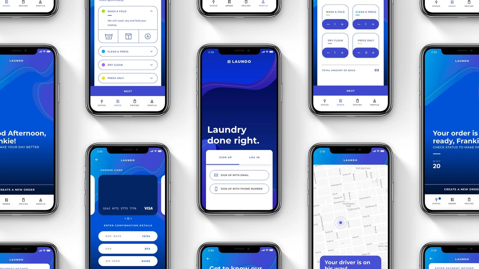Laundo // Mobile App for Laundry