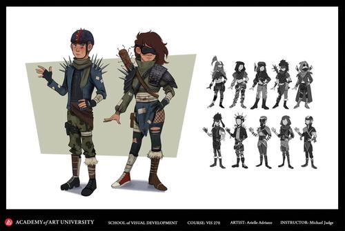 Post Apocalyptic Character Designs