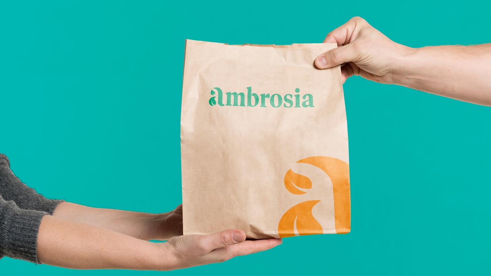 Ambrosia Health Food // Delivery Service Packaging