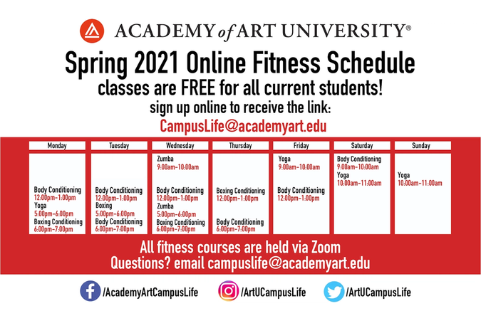 Fitness schedule
