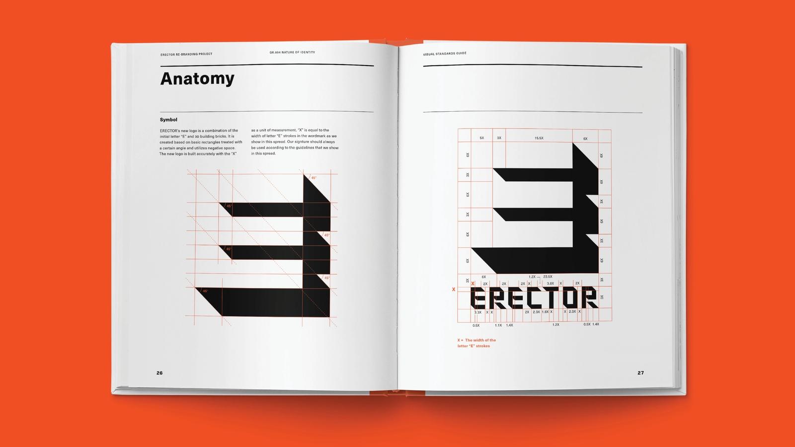 Erector rebranding // visual standards guide