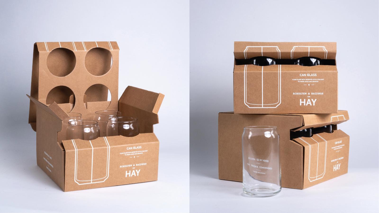Hay glassware packaging