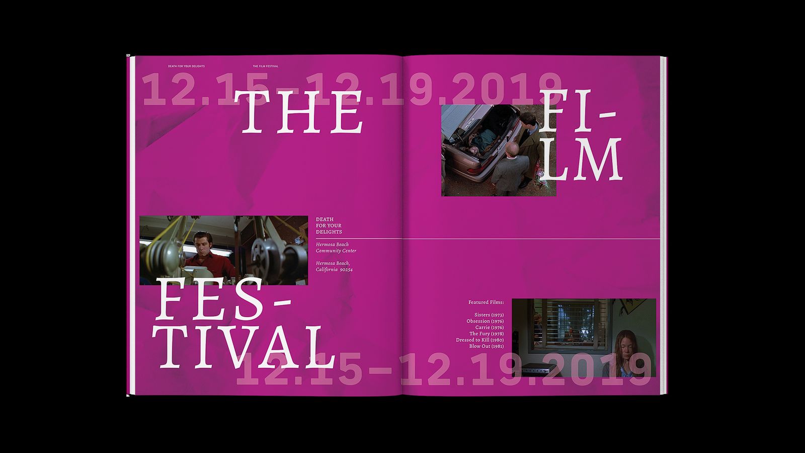 Brian De Palma Film Festival materials