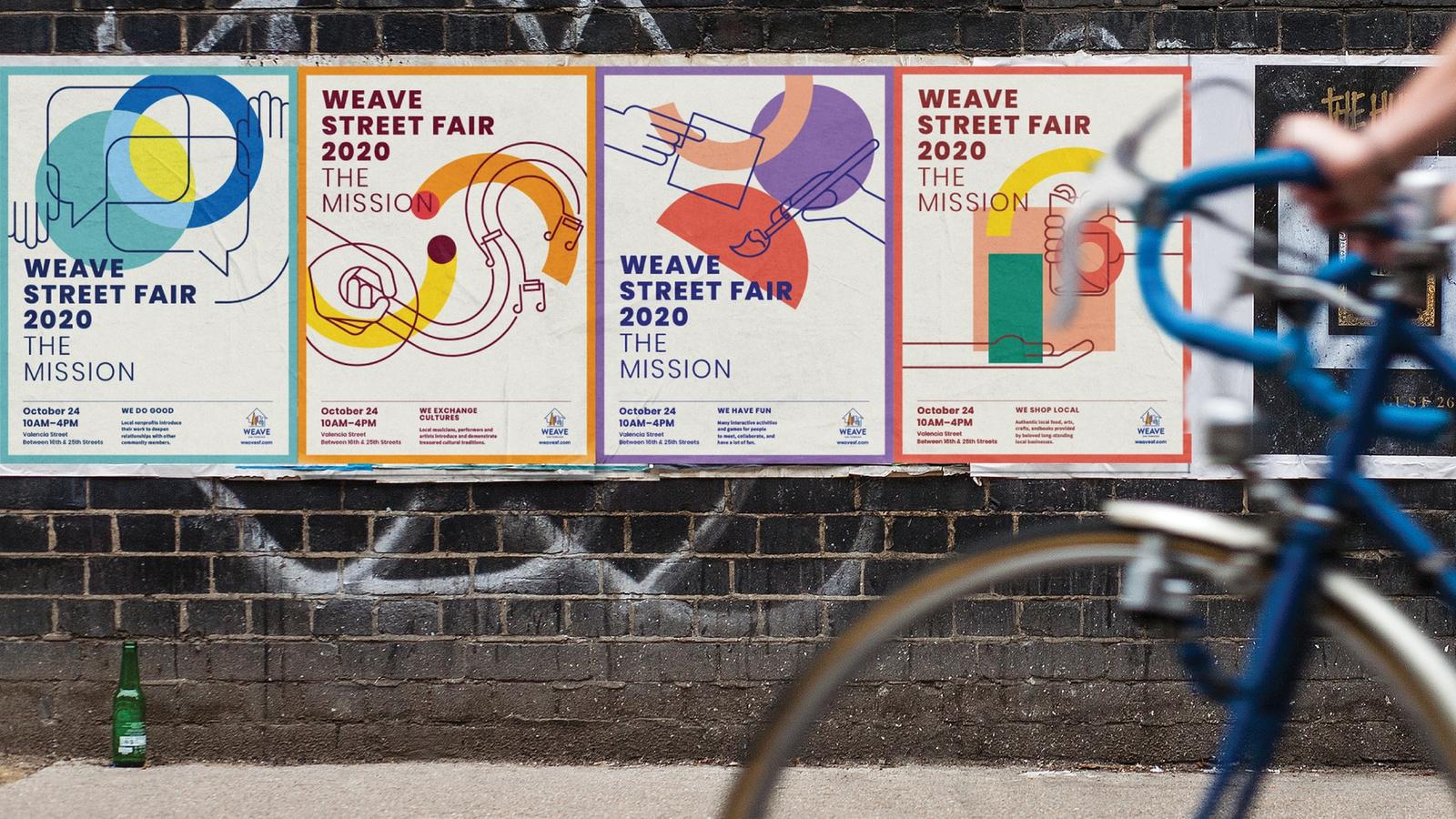 Weave // event posters (MFA thesis project)